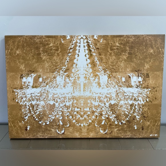 Oliver Gal アート Amazon.com: Oliver Gal 'Gold and Light Floral II' Floral and